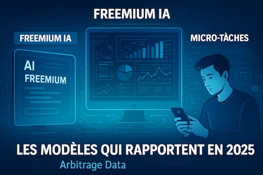 Freemium IA, arbitrage de données et micro-tâches : 3 modèles pour gagner de l'argent en 2025