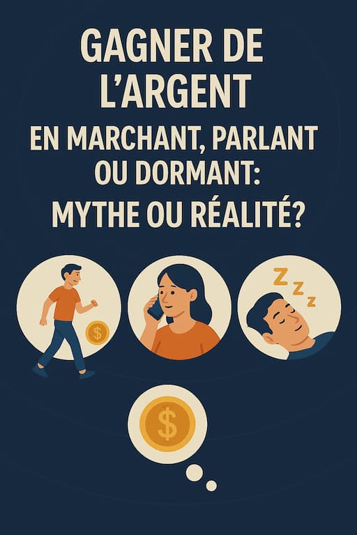 Personne marchant avec une application qui récompense en argent ou points