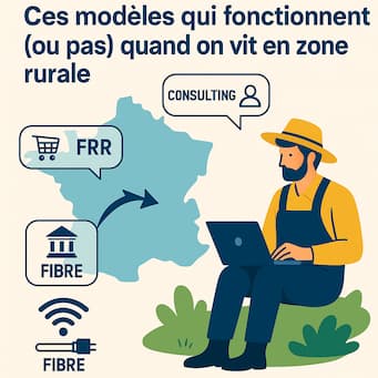 modèles économiques rentables en zone rurale en 2025 – télétravail, aides FRR et side hustles à la campagne