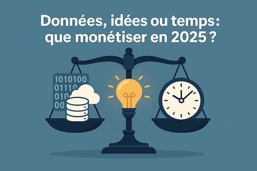 Données, idées ou temps : que monétiser en 2025 ?